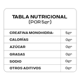 CREATINA MONOHIDRATADA 100% PURA (SIN SABOR)